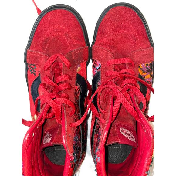 Vans Sk8 Reissue Hi Festival Santin Floral Suede Woman's Hi-Top - Size 8 - Picture 6 of 13